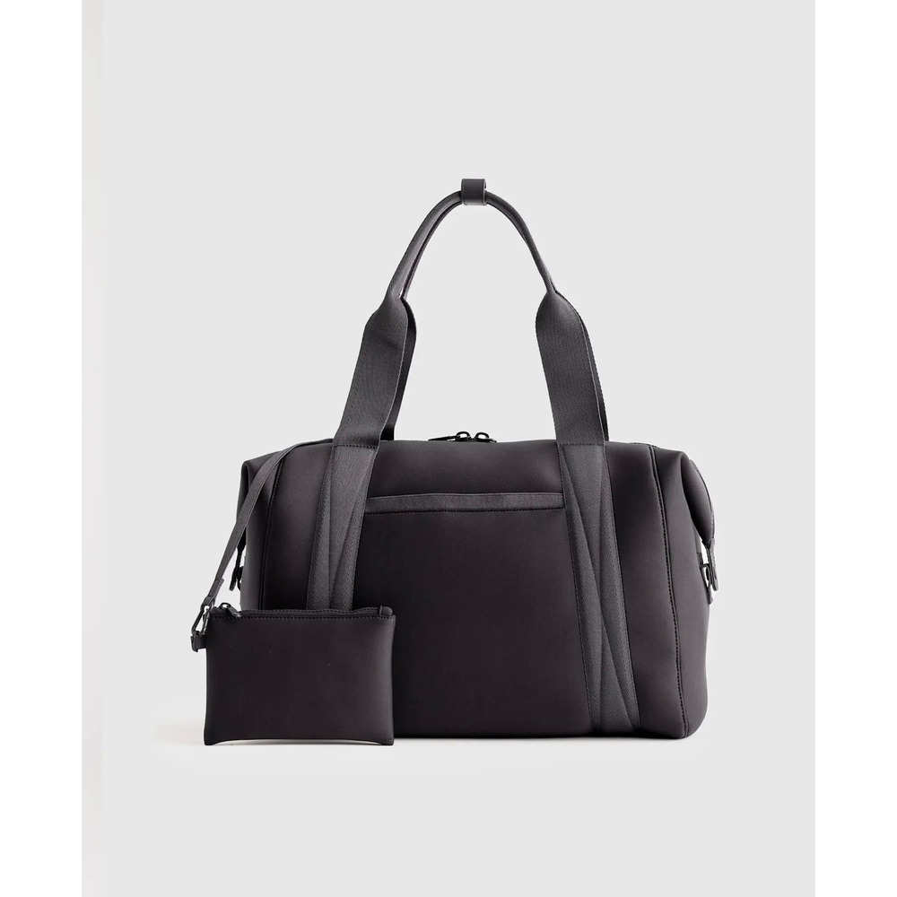 Quince All-Day Neoprene Duffle Bag Black Travel Gym Weekender NWT